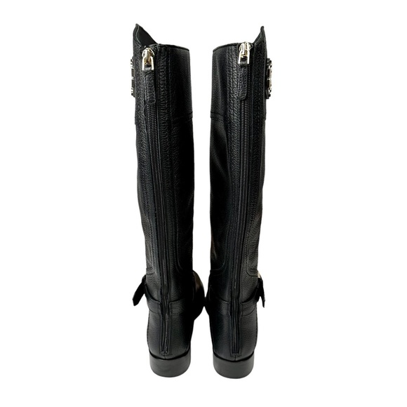 TORY BURCH Adeline 20mm Tumbled Leather Tall Riding Boots - Picture 5 of 7